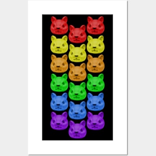 Rainbow hamster design Posters and Art